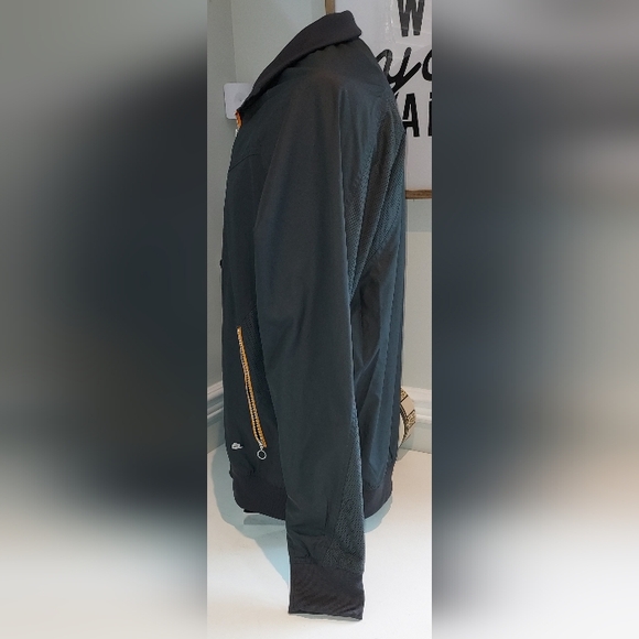 Nike Men's Collared Size XL Charcoal/Orange Wind Runner Jacet Pre-owned - Picture 4 of 10